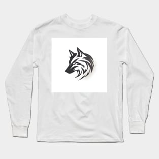 Frost Moon Wolf Shadow Long Sleeve T-Shirt